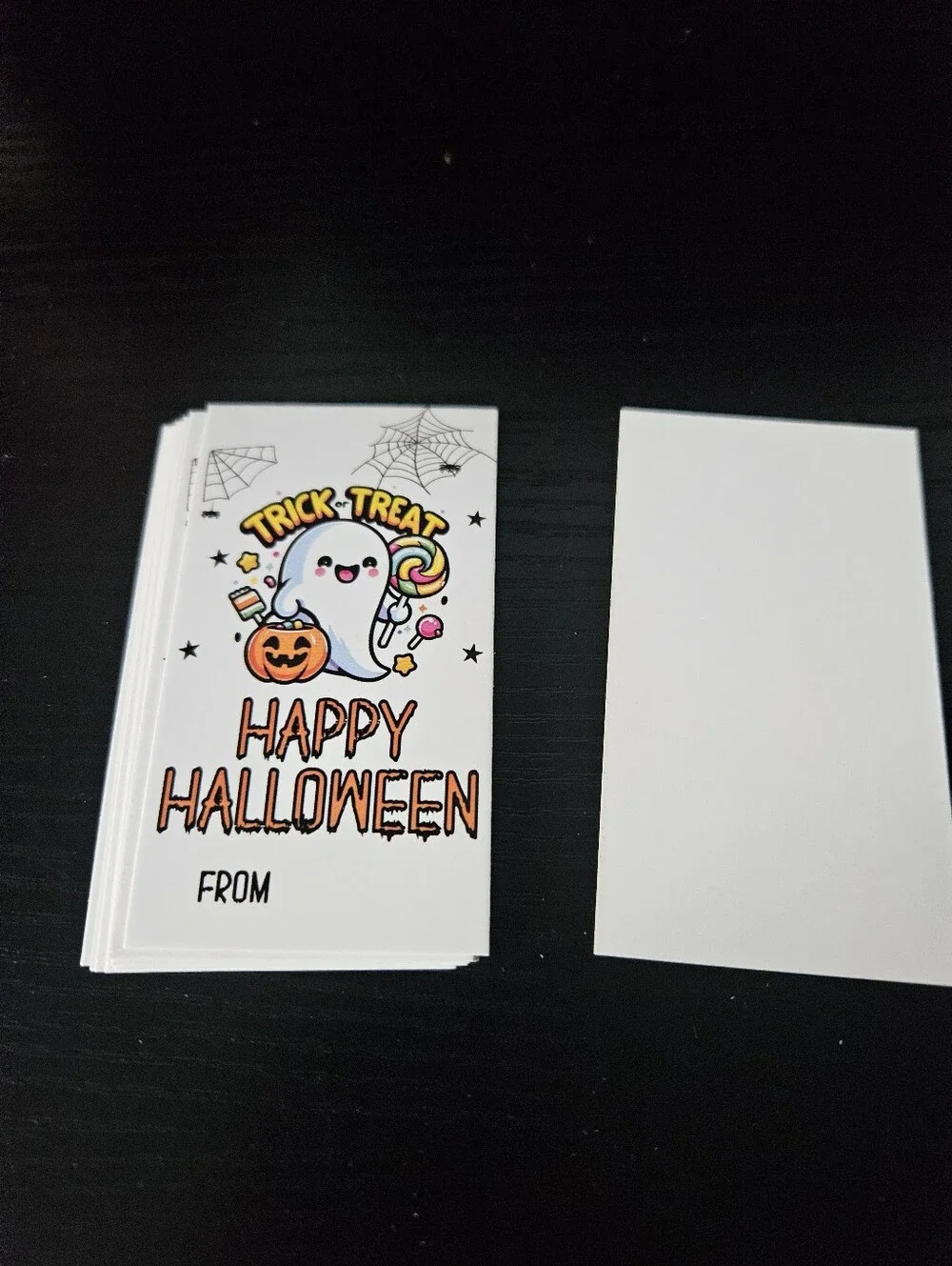 Ghost Happy Halloween Thank You Cards